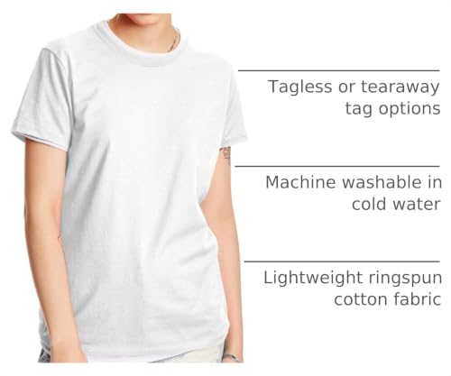 Image of Hanes Women's Perfect-T Crewneck T-Shirt, Lightweight Cotton Short Sleeve Tee for Women