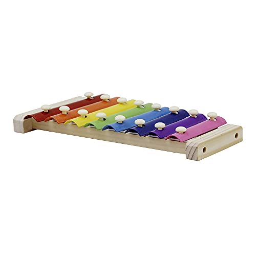 Kiboule Xilofone Glockenspiel colorido de 8 notas com malhos de madeira percussão instrumento musica