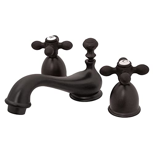 Top Brands Kingston Brass KS3955AX Restoration Mini Widespread Lavatory Faucet with Metal Cross Handle, Oil Rubbed Bronze Top Brands Kingston Brass KS3955AX Restoration Mini Widespread Lavatory Faucet with Metal Cross Handle, Oil Rubbed Bronze