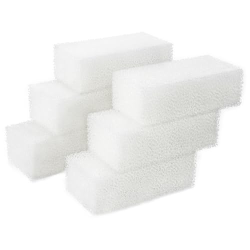 AQUANEAT 6-Pack Replacement Filter Sponge Pads, Aquarium Foam Insert Compatible with AquaClear...