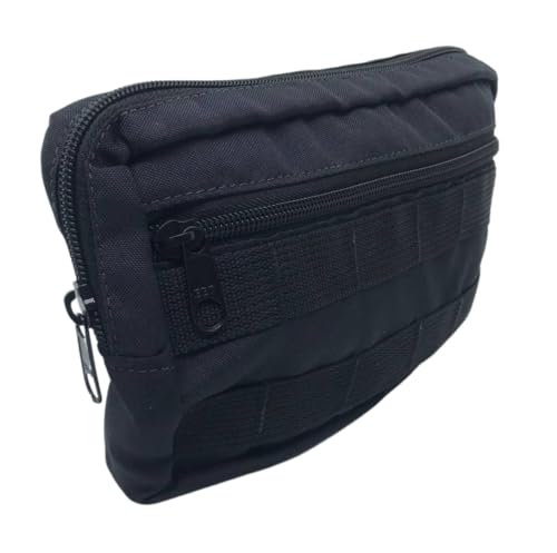 Bolso Molle Tático Modular para Colete Peito 15x23cm Preto Cordilheira Sport