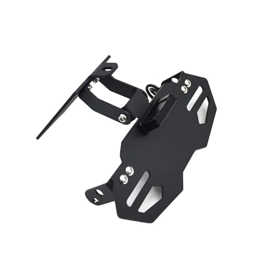 Support plaque d'immatriculation pliable et ajustable pour moto RSV4 - 3