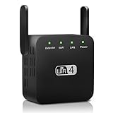 Amplificateur WiFi et amplificateur de signal : ce répéteur WiFi est équipé de 2 antennes externes à gain élevé, couvrant jusqu'à 360 degrés, jusqu'à 4500 pieds carrés. Il vous permet de recevoir un signal WiFi stable dans toute votre maison