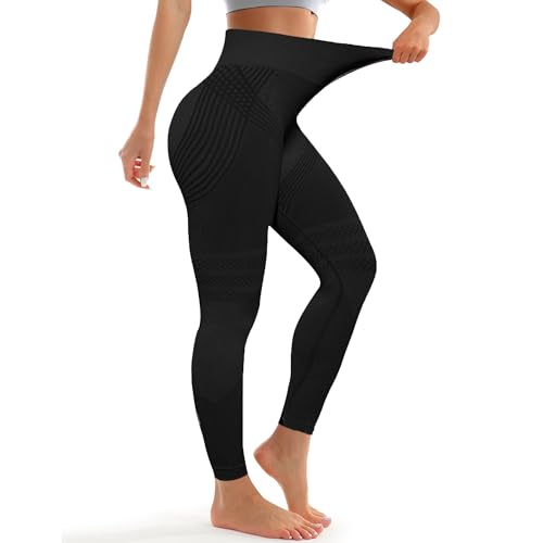 Anti Cellulite Leggings, Sportleggings Po Push Up für Damen, Leggings Damen Blickdicht Kompressions Sporthose High Waist Yoga Pilates (DE/NL/SE/PL, Alphanumerisch, M, Regular, Regular, Schwarz) Anti Cellulite Leggings, Sportleggings Po Push Up für Damen, Leggings Damen Blickdicht Kompressions Sporthose High Waist Yoga Pilates (DE/NL/SE/PL, Alphanumerisch, M, Regular, Regular, Schwarz)