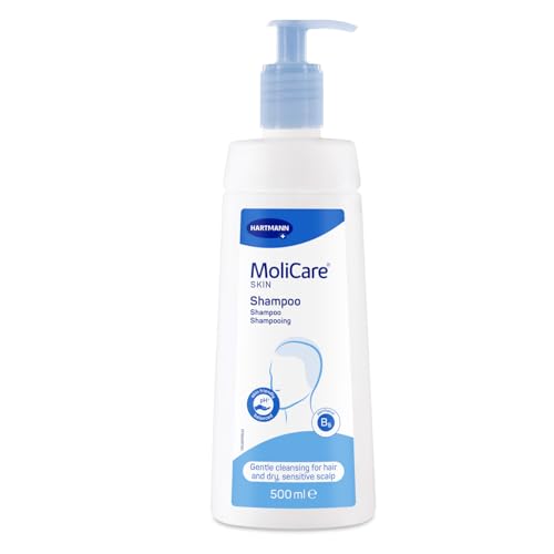 MoliCare Champú para la piel: para un suave champú con pH neutro para el cuero cabelludo seco y sensible, 500 ml