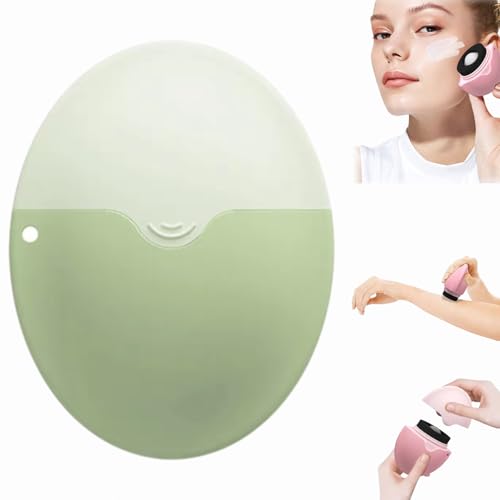 Aplicador de crema solar rellenable, rollo de crema solar para niños, rodillo de leche solar portátil para adultos, aplicador de crema solar recargable para niños (verde)