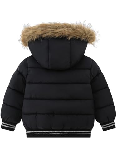 Baby Boys Girls Winter Thick Hooded Down Jacket Warm Snow Jackets Toddler Outdoor Coat 1-6 Years2