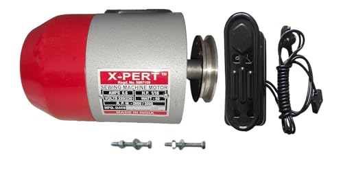 Image of X-PERT Sewing Machine Moter with Copper Roter and Winding Alluminium (A /C -Silver)