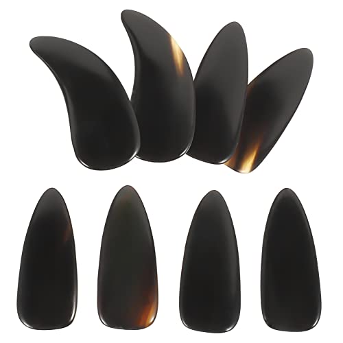 SHOWERORO 8pcs Guzheng Finger Picks Professional Chinese Zither Thumb Plectrum Guzheng Practice Device Fingertip Protection Picks