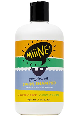 MiiiNE! Goggles Off Swim Shampoo for Kids 12oz | Tear Free Kids Shampoo - Use Chlorine shampoo for the Pool, Hard Water, or Beach | Cruelty Free Swimmers Shampoo Made in USA | By Stylists For Kids