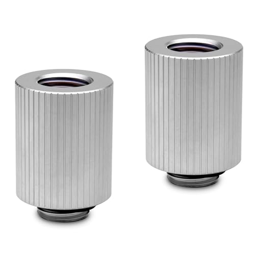 Image of EKWB EK-Quantum Torque Extender Static, MF 28, Satin Titanium, 2-Pack