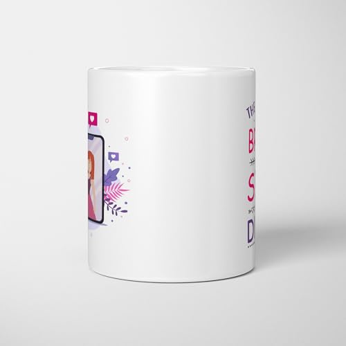 Image of Raksha Bandhan Gifts Printed Mug with Keychain Best Rakhi Combo Gift for Brother & Sister Rakshabandhan Return Gifts for Sister White 350ml Coffee Mug(Pack of 5)(Combo Set)(RMCKRCG304)
