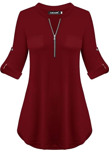 Pull rayé col rond Odosalii pour femme à manches longues