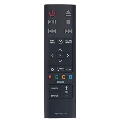 AK59-00179A Replaced Remote fit for Samsung 4K Ultra HD Blu-ray Player UBD-K8500 UBDK8500/ZA UBDK8500ZA UBDKM85CZA UBD-KM85C RTAK5900179A
