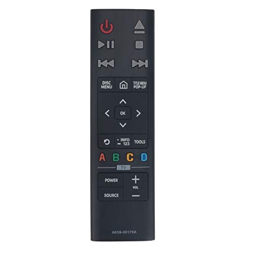 AK59-00179A Télécommande de Remplacement - VINABTY AK5900179A Télécommande pour Samsung DVD Players AK59 00179A UBD-K8500 UBD-K8500/ZA UBDK8500 Remote Controller