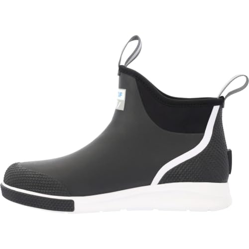 Image of XTRATUF 6 inch Men's Ankle Deck Boot Sport - 30% Lighter, 100% Waterproof Rubber Fishing Footwear - Non-Marking, Slip-Resistant Outsole - Moisture-Wicking Liner