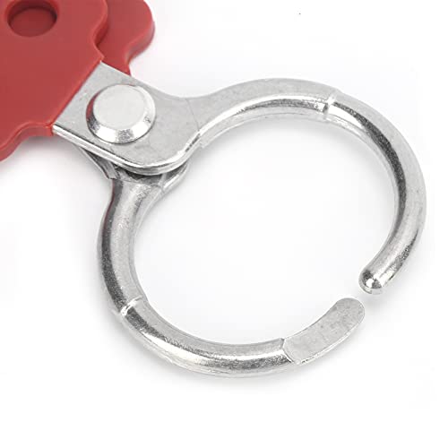 Image of Sonew 1.5'' Jaw Steel Lockout Hasp, Lockout Tagout Hasp with Handle and Extended Jaw, Safety Insulation Padlock Hasp, Insulated Lock Hasp, with 6 Holes Interlock, 10Piece