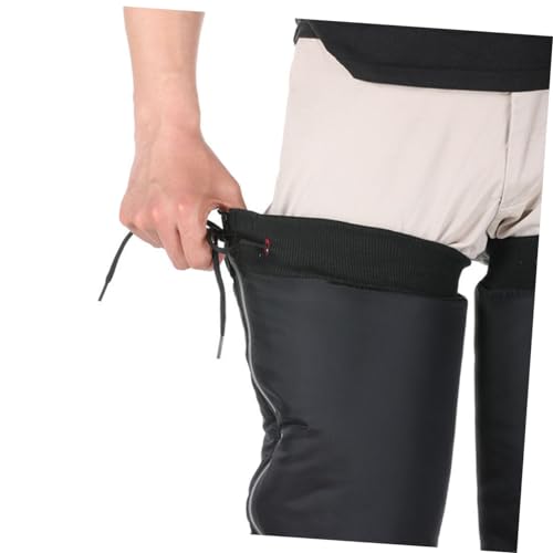 SUPVOX 1 Pair Motorcycle Warm Knee Pads Snow Calf Gaiters Leg Gaiters for Men Hiking Leg Gaiters Windproof Leg Gaiters Mens Knee Brace Windproof Calf Gaiters To Climb Men and Women Pu