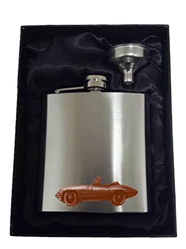 Flasque de poche Sports Car E Type Roadster ref102 en acier inoxydable 177,1ml