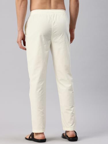 Image of Majestic Man Men's Regular Fit Mid Rise Casual Style Pure Cotton Pyjama Bottom
