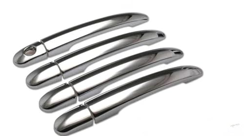 Poignée de porte coulissante chromée pour Chevy Optra avec 1 trou de serrure