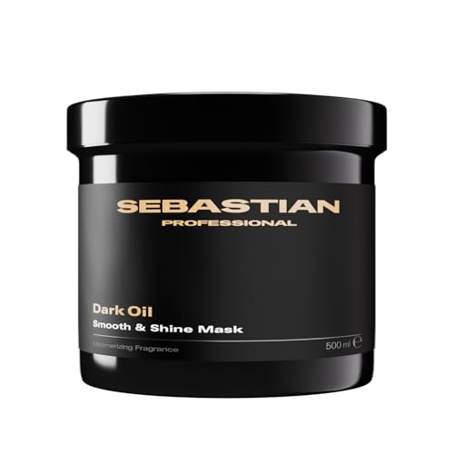 Sebastian Professional Dark Oil Smooth and Shine Mask – Maschera leggera e nutriente che lascia i capelli setosi, morbidi e lucenti, migliorando brillantezza e vitalità, 500ml