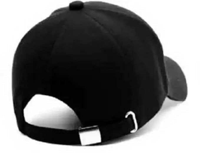 ADNOCK A Soft Acrylic Adjustable Unisex Full Black Plane Sports Cap and Sunglass Quick Drying Sun Heatt Protection for Men and Women Pack of 2 2