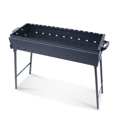 SchaschlykOFF Klappgrill Mangal | Stahl 2 mm...