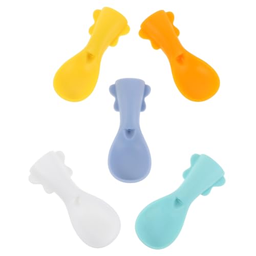 POPETPOP 5 Stück Baby Fütterungslöffel Quetschbeutel Topper