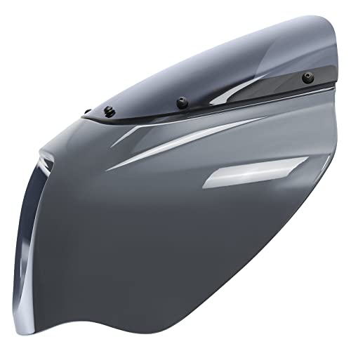 Image of Green-L Front Headlight Quarter Fairing Windshield Fit For Harley Softail Low Rider FXLR S FXLRS 2018-2025 Street Bob FXBB FXBBS 2018-2025 Softail Standard FXST 2020-2024 Gunship Gray