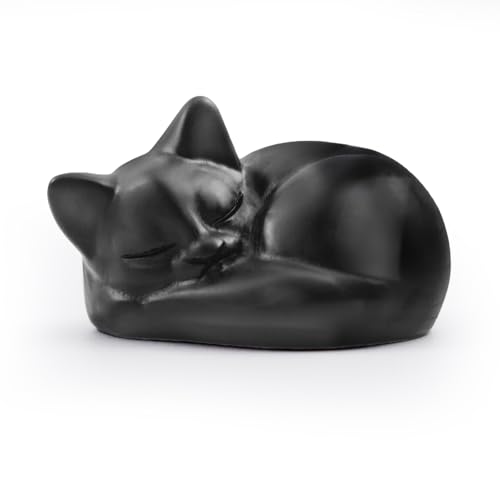 ZITUZY Obsidian Katze Kristalle Heilsteine, Katzen Deko, Schwarze...