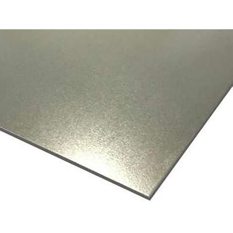 GALVANISED MILD STEEL SHEET METAL SQUARE PLATE PANEL RUSTPROOF 1/1.5/2/3mm THICK (1x400x400mm) Cover