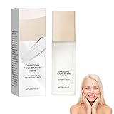 Fondotinta Coprente Professionale, Mira Glow Fondotinta Pelli Mature, Texture Idratante, Coprenza Naturale, Effetto Uniforme e Luminoso a Lunga Tenuta (1 Pezzo)