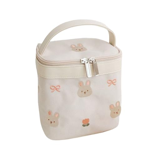 Bolsa Térmica para Almuerzo, Bolsa de Dibujos Animados Térmica, Porta Comidas Reutilizable para el Trabajo, Almacenamiento Plegable de Alimentos para Viaje, para Picnic, Playa y Snacks