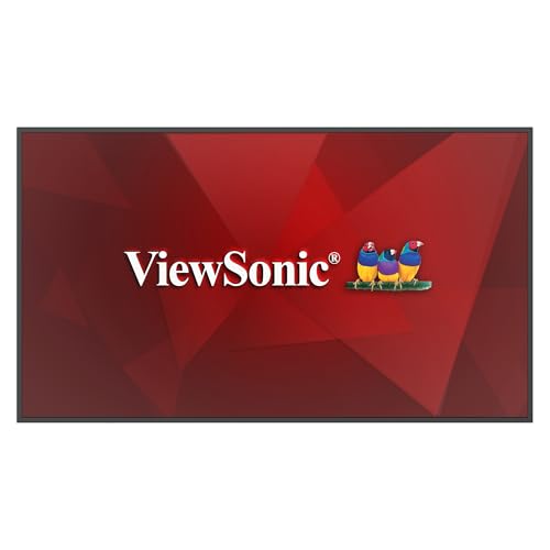 Image of ViewSonic CDE6514 65 Inch 4K UHD Commercial Display with Android 14, 350-nit Brightness, RS232, RJ45, WiFi /BT Slot, USB-C, and HDMI Inputs