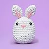 The Woobles Beginners Crochet Kit with Easy Peasy Yarn as seen on Shark Tank - with Step-by-Step Video Tutorials - JoJo The Bunny #1