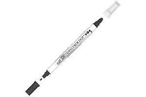ZIG Clean Color Real Brush Twin Fineliner - Dual Tip Black Marker