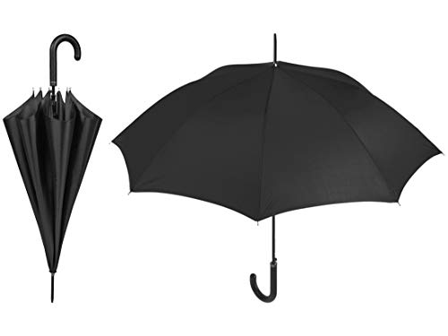 Preisvergleich Produktbild PERLETTI perletti12029 61 x 8 cm Gent schwarz Regenschirm mit Fall
