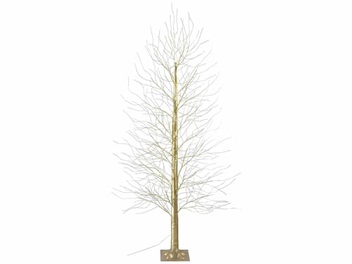 Miniatura 4 de Gruppo Maruccia - Árbol De Navidad Dorado Con 1700 Luces Led De Color Blanco Cálido Árbol De Navidad Artificial Para Interiores Y Exteriores De 2,1 M De Altura, 297 Ramas Luminosas