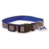 Arquivet 8435117885530 Halskette Hund Reflektierend Blau 1,6 x 25/35 cm
