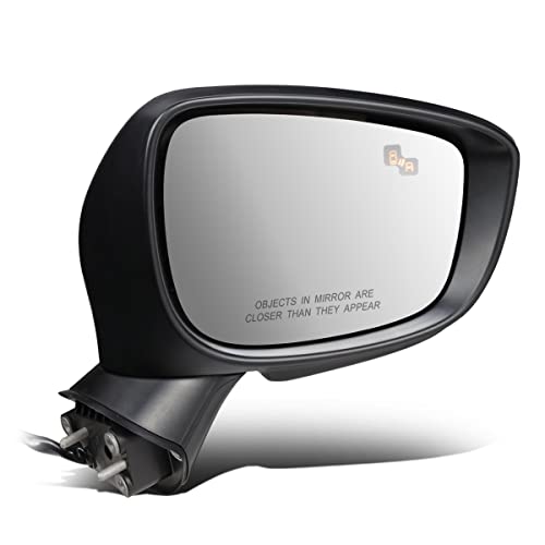 DNA Motoring OEM-MR-MA1321217 Right Side Power Adjustment Heated Foldable Rear View Mirror w/Turn Signal Compatible with 16-19 Mazda CX-3