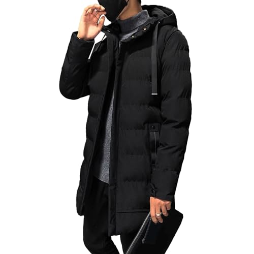 Veste d'hiver homme contre le froid et la pluie : parka mi-longue imperméable