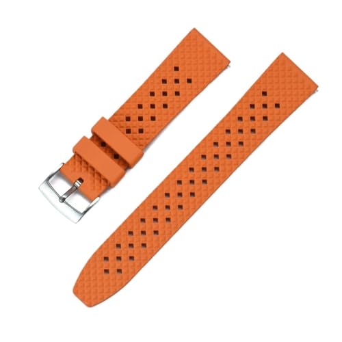 [SLFJEYTX] Galaxy Watch3 46mm Gear S3 Frontier Amazfit Bip Active2 �u���X���b�g FKM �o���h 22mm 20mm �X�g���b�v 1�� (Watch Gt�p)(Orange,22mm)