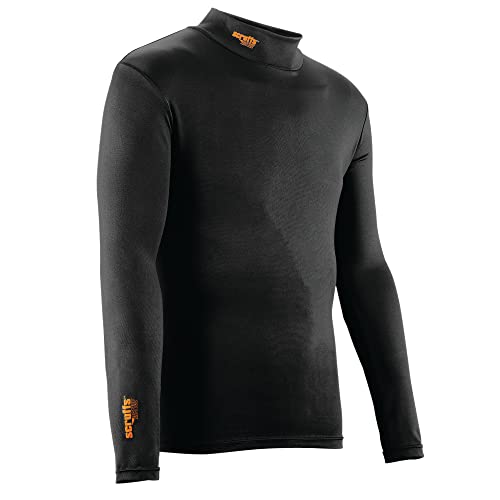 Camiseta térmica Scruffs transpirable de manga larga para hombre en color gris carbón