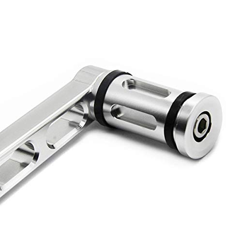 Heel Toe Shifter Pedal Levers Motorcycle for Harley Touring Softail Road Glide Trike FLHT(Silver) - Thumbnail 6