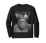 Photo Gallery divertente ufo alieno bigfoot maglia a manica Photo Gallery divertente ufo alieno bigfoot maglia a manica