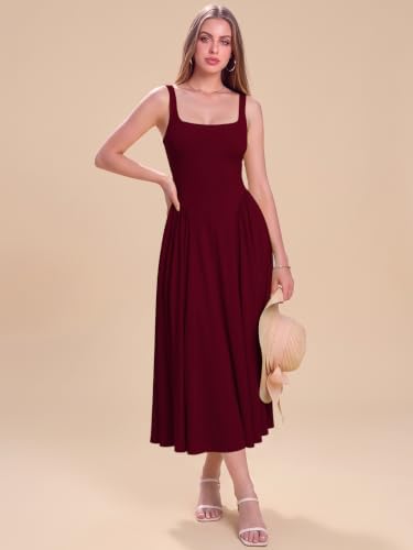 Image of Solid Fit and Flared Round Neck Gown for Women's & Girl's