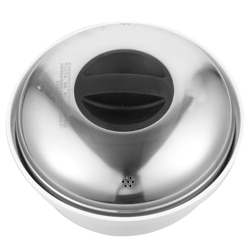 Genérico Vaporera de Acero Inoxidable para Microondas Multiusos con Asas Resistentes para Cocinar al Vapor Arroz Bollos y Verduras Apta para Cocina Rápida y Saludable