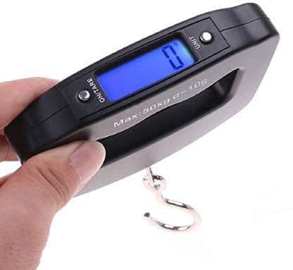 50KG Digital LCD Weight Weighing Scale - Pocket Portable Hanging Luggage Scale