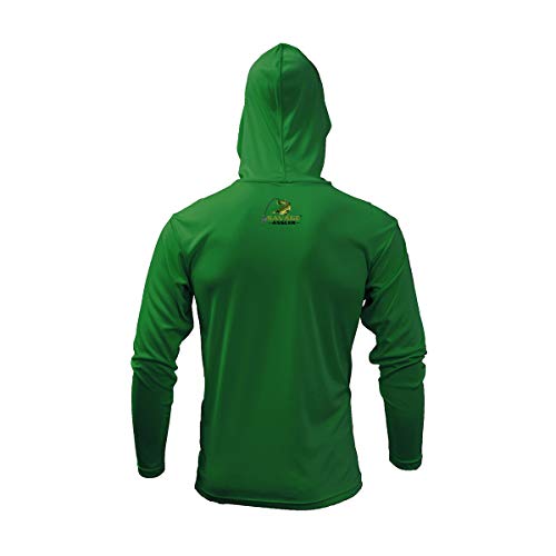 Men’s Bass Angler Long Sleeve Quick Drying Performance Hoodie Shirt with UPF 50+ Maximum Sun Protection2